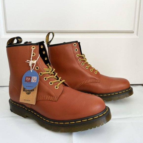 ***Sold***Dr Martens Unisex Tan Winter Grip 1460 DM-Lace-up Leather Boots - Picture 3 of 11